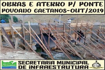 Foto - OBRAS E ATERRO PARA PONTE POVOADO DOS CAETANO